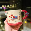 Мультяшные керамические кружки для щенка таксы, милые домашние чашки для молока на завтрак, офисные кофейные чашки в качестве сувениров