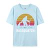 Bassquatch Bigfoot Sasquatch Fishing Tshirt Unisex Vintage Tshirts Anime Printed Tee Shirts Male Plus Size Black