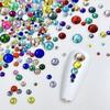 1440 шт. Блестящие DIY Кристальные Бусины Маникюр Смешанные Цвета Стеклянные Стразы Аксессуар для Украшения Ювелирных Изделий 3D Украшение для Ногтей Блеск Красота Поделки