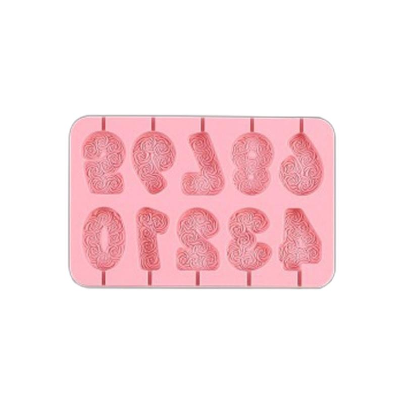 Fun DIY Number Cake Pop Candle Lollipop 0-9 Silicone Molds Set Great for All Occasions DIY Gifts
