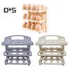 Egg Storage Container Large Capacity Food Grade BPA Free Foldable Design Portable Egg Holder Refrigerator Tray