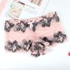 Sexy Mid Waist Women's Underwear High-end Lace Thong Women Triangle Panties Black Red Flat Angle Plus Size Pantie