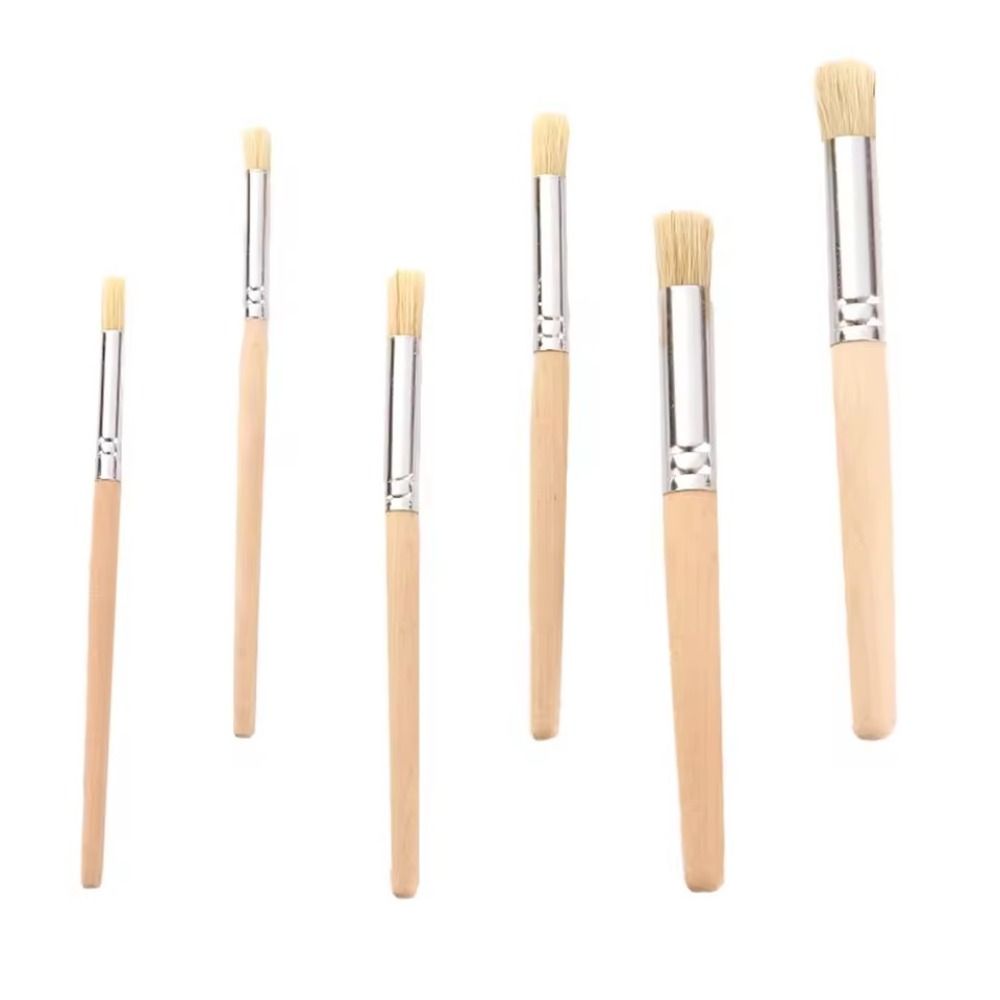 DIY Crafts Stencil Paint Brushes Professional Painting Brush Wooden Bristle Pen Child Toy