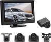 Antion IPS AHD Без слепых зон Безопасное вождение Ночное видение Удаленное переключение левой и правой камеры Парковка Легко 12В 5-дюймовый монитор, Комплект из 4 камер,