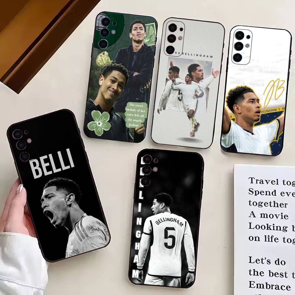 Чехол для телефона J-Jude F-Football Bellinghams для Samsung S25, S24, S21, S22, S23, S30, Ultra, S20, Plus, Fe, Lite, Note, 10, Черный чехол