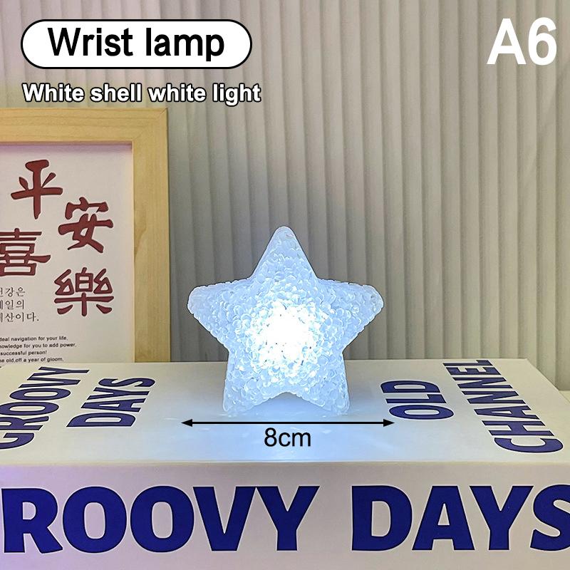 Звездный ручной светодиодный фонарик Пластиковый ночник в форме звезды Противоскользящая лента Фонарь для танцевального выступления Сценический фотореквизит