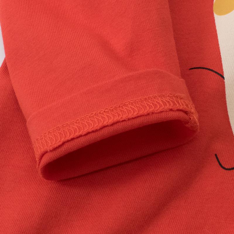 Симпатичная футболка с длинными рукавами для девочек, детская нижняя рубашка, хлопковый топ с героями мультфильмов