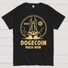 Dogecoin Ракета Много Вау Мем Шутка Забавная Криптовалюта Илон Маск DOGE Хлопок Летняя Повседневная Прохладная Свободная Футболка