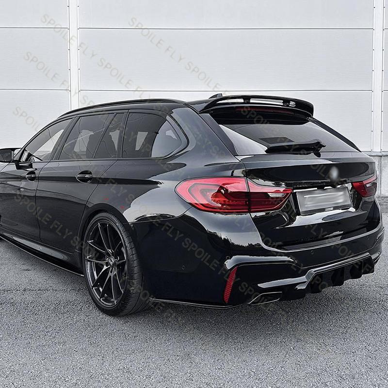 Высококачественный АБС-пластик Для BMW 5 серии G31 2017-2025 Универсал Touring Стиль H Автомобильный Задний Спойлер на Крышу Крыло Комплект Обвеса Глянцевый Черный