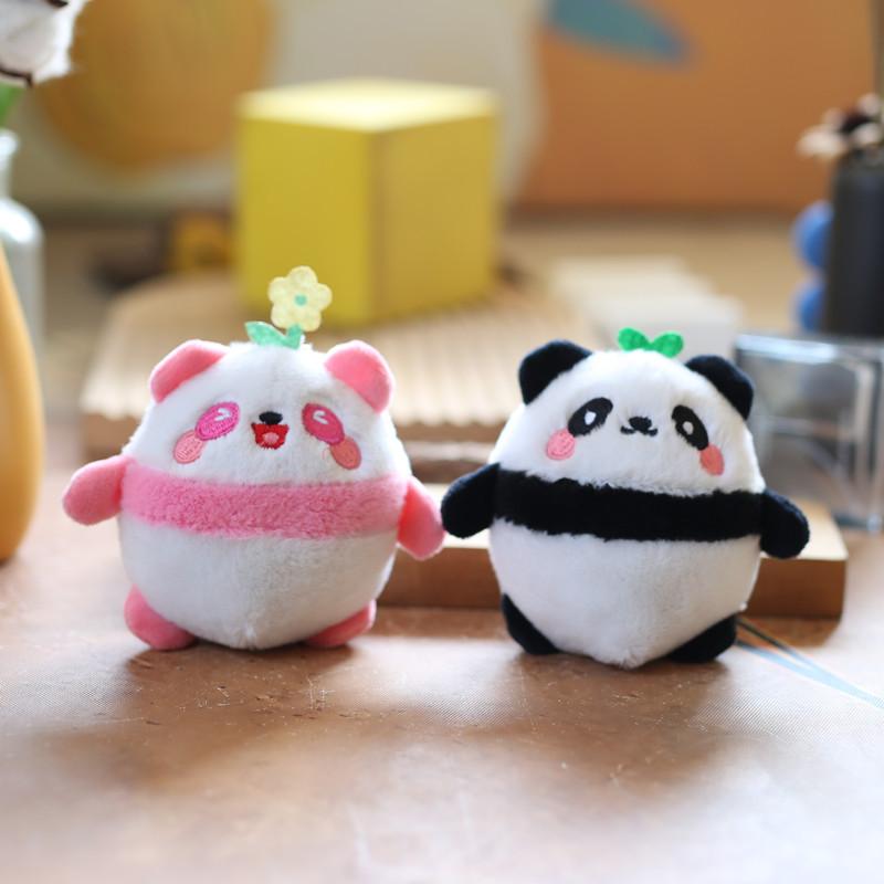 Cute Cute Giant Panda Small Pendant Plush Toy Doll Cartoon Bag Hanging Decoration Keychain Doll Doll