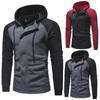 Winter Men's Cotton Blend Casual Splice Zipper Cardigan Hoodie