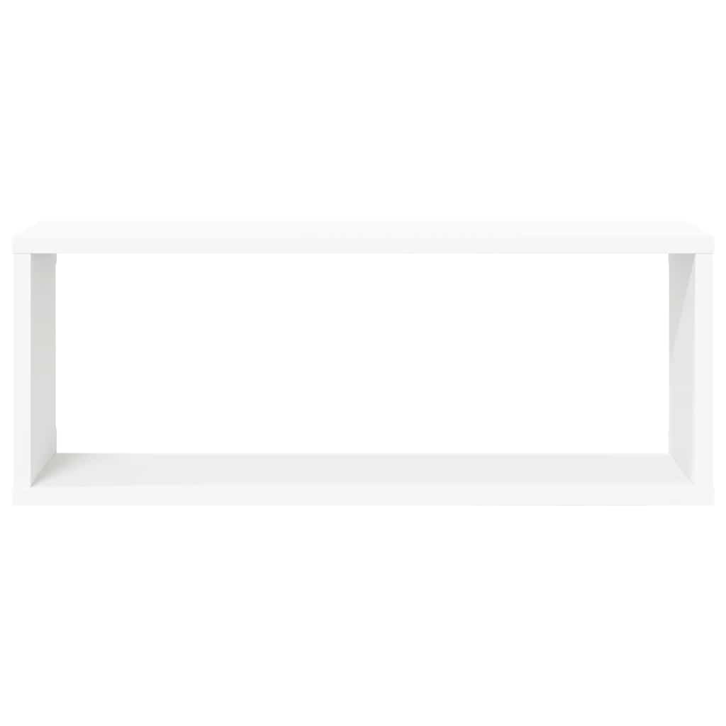 Vidaxl Półki Ścienne Kostki, 2 Szt., Białe, 60X15X23 Cm