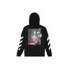Back Print Photo Two-Piece Hoodie Men Tops Black OMAB033E191850051088