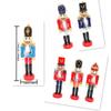 6pcs/set Colorful Soldier Puppet Pendant Figurines Nutcracker Doll  Christmas Ornaments