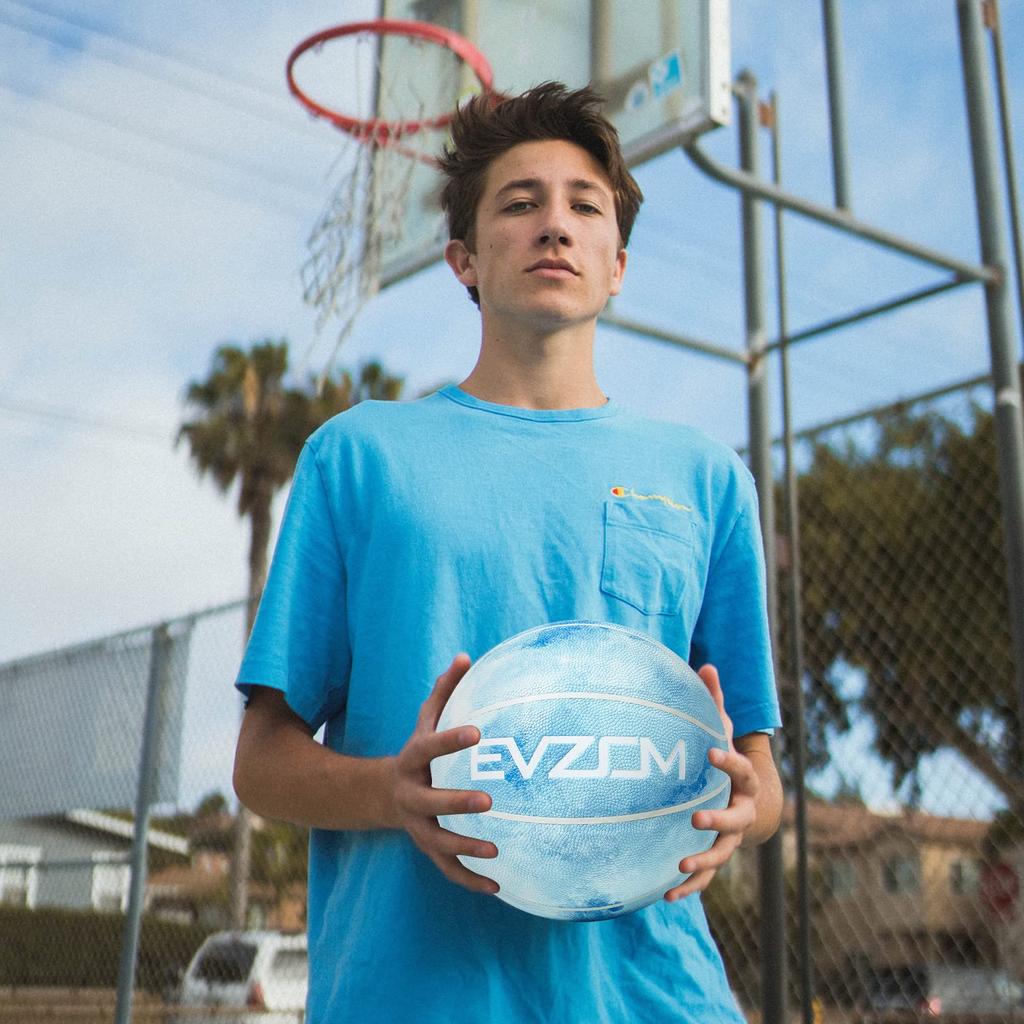 Size 7 Practice Ball for High and Middle School PU Waterproof for Indoor and Outdoor Use Basketball, Indoor/Outdoor Boys, Adults, College, School,