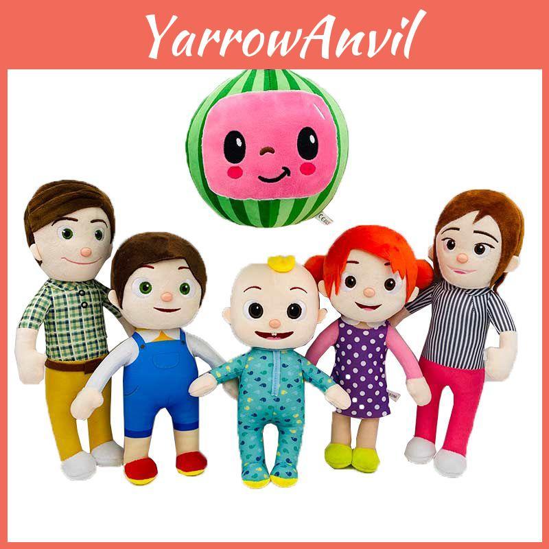 Очаровательная плюшевая игрушка Cocomelon Семья JJ Мягкие набивные куклы для образовательного развлечения