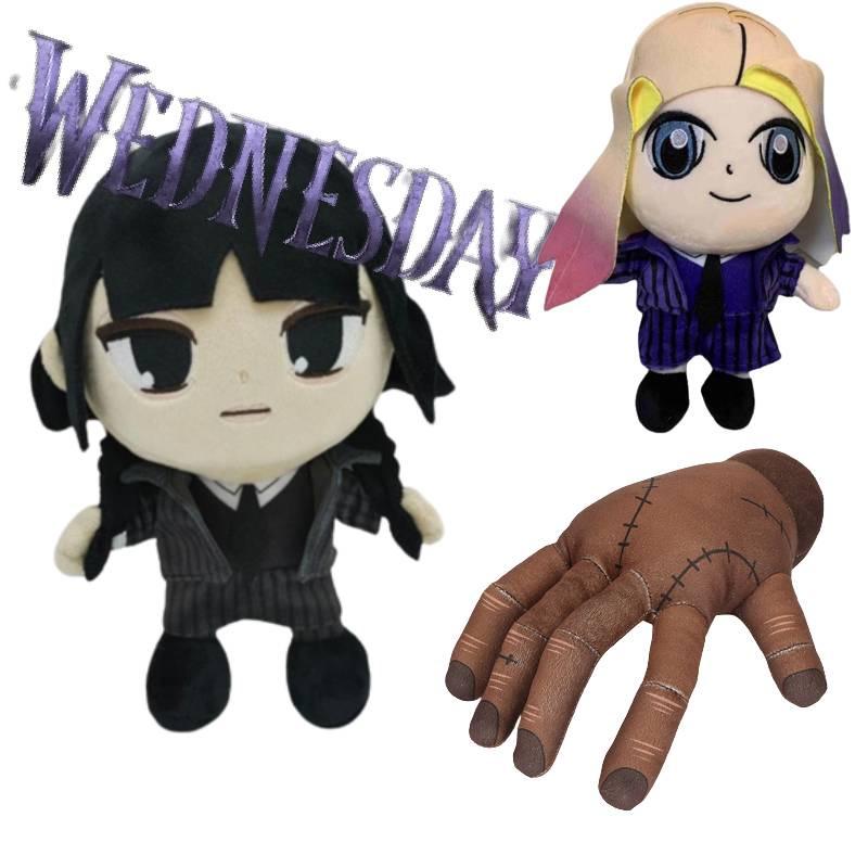 Wednesday Addams Stuffed Animals Hand Palm 23cm 89g