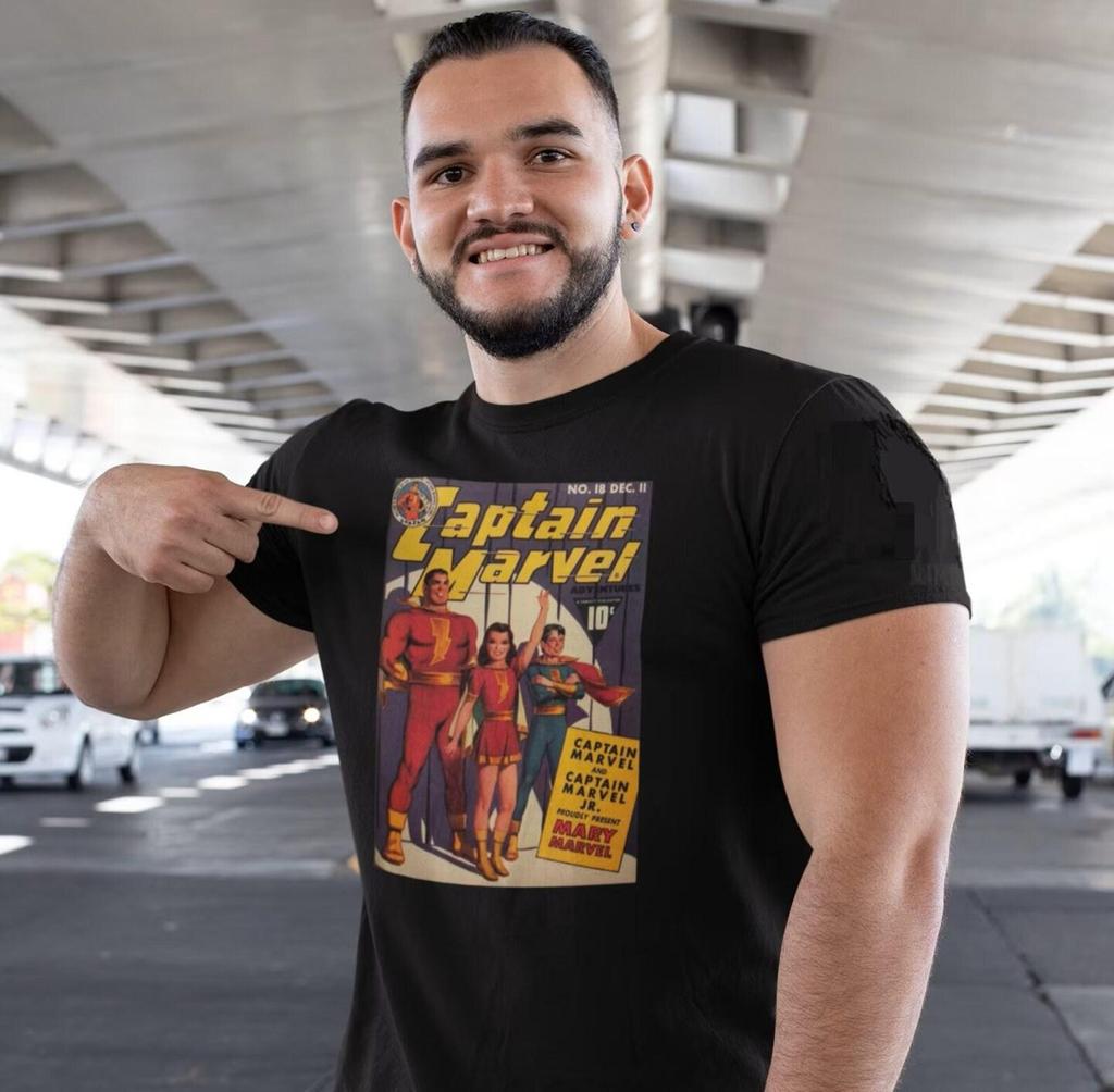 Captain Marvel Adventures 18 Unisex Softstyle Tee: 1st Mary Marvel, 1942 comic book cover T-Shirt