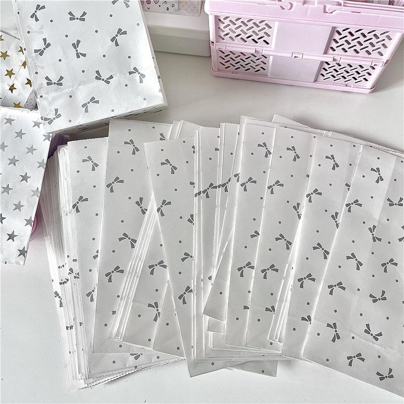 5 шт. простой серебряный высококачественный бант тиснение бумажный пакет подарочная упаковка сумка открытка из крафт-бумаги упаковка