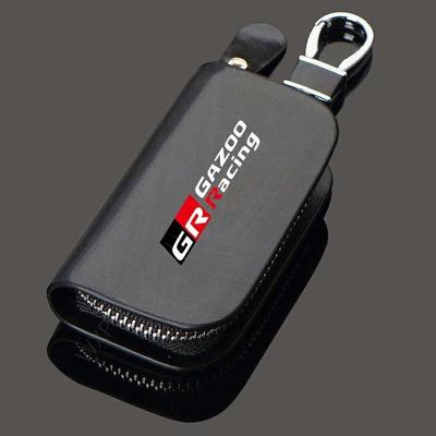 1 шт. новый кожаный чехол для автомобильного ключа с текстурой древесины, брелок для GR Sport Gazoo Racing RAV4 C-HR NOAH Corolla Camry Prado