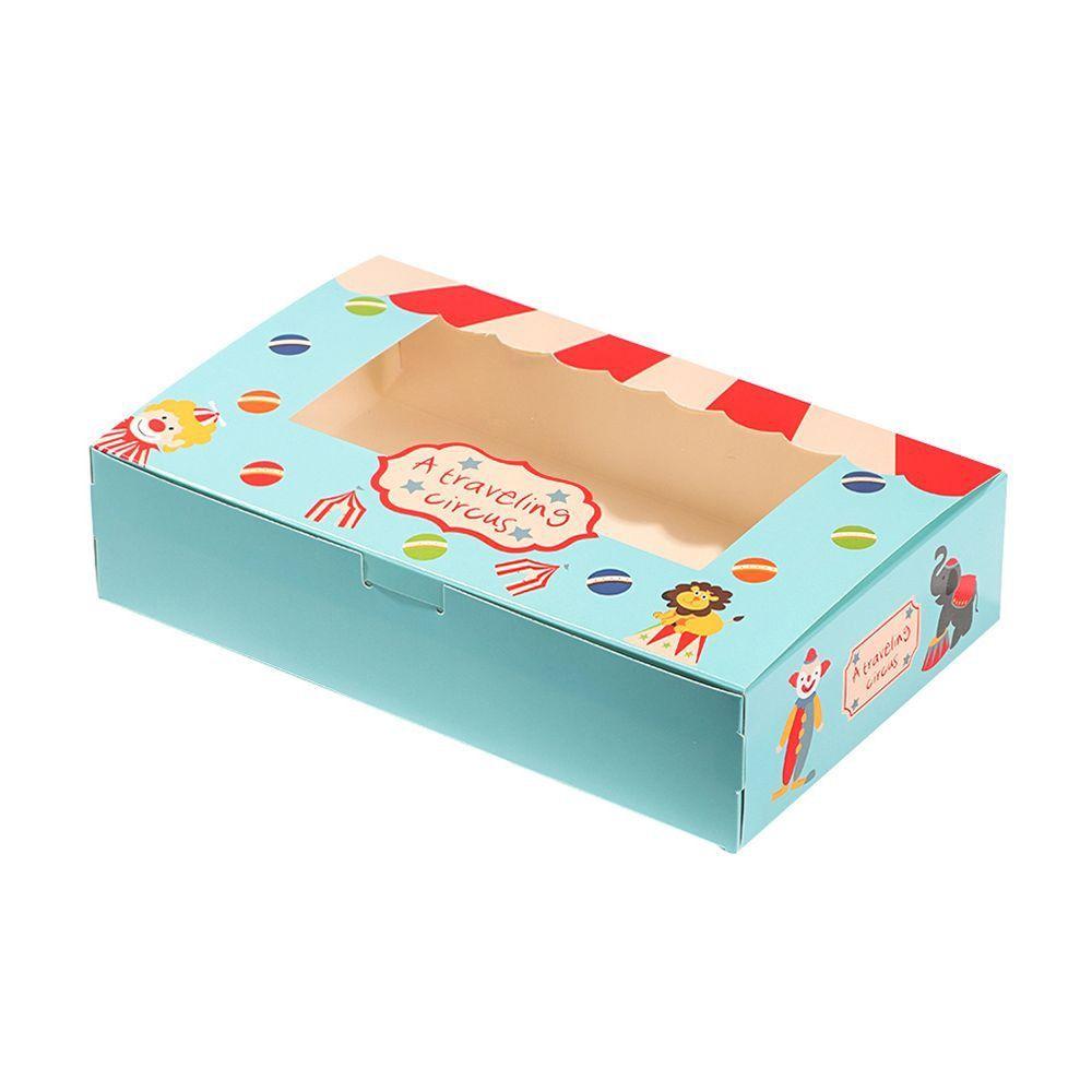 Transparent Window Mooncake Packing Baking Packing Box Gift Package Boxes Christmas Pastry Cases