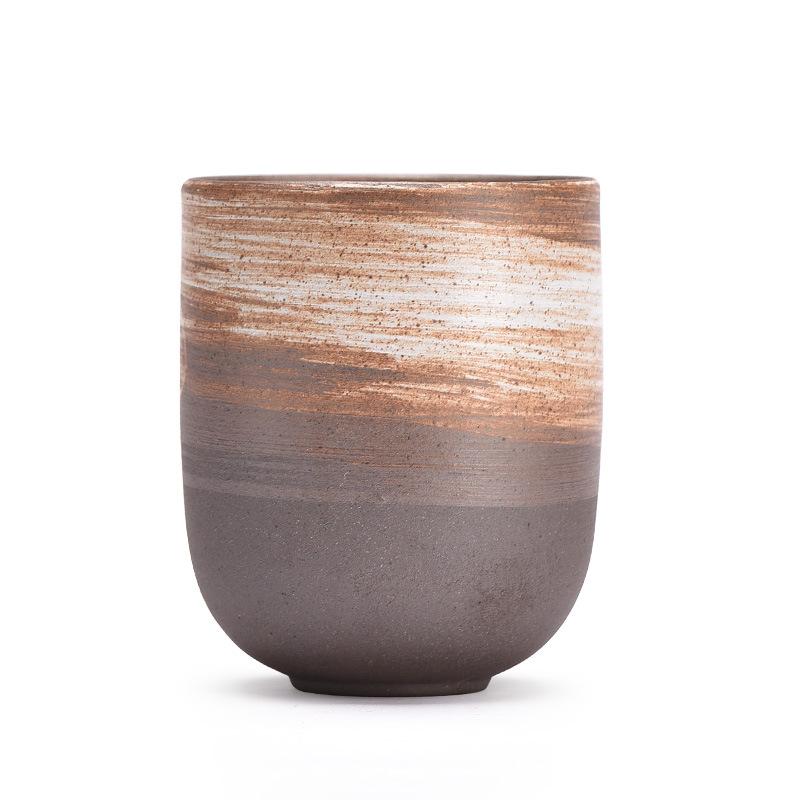 Креативные ретро кофейные чашки из каменной керамики ручной работы, кружки для пива, чая, виски, посуда для напитков, чашка для латте, чайная чашка, чайная посуда для кухни