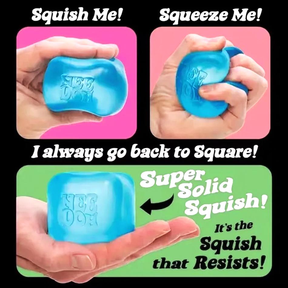 New Needoh Nice Cube Sensory Toys Anti-Stress Blocks Stress Relief Jigsaw Pressure Relief Holiday Souvenir Gift