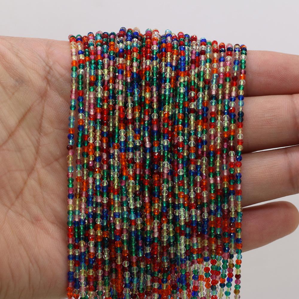 3-ниточные бусины из шпинели из натурального камня 2 мм, маленькие свободные бусины-разделители для изготовления ювелирных изделий, ожерелья, браслета, браслета, серег, аксессуаров, бисера 38 см