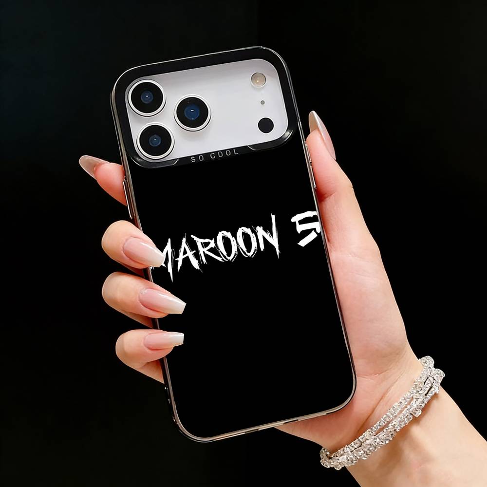 M-Maroon 5 Группа A-Адам Левин Чехол для телефона Для iPhone17, 16,15,14,13,12 Pro Max Черный Конфетный Матовый Ударопрочный Чехол