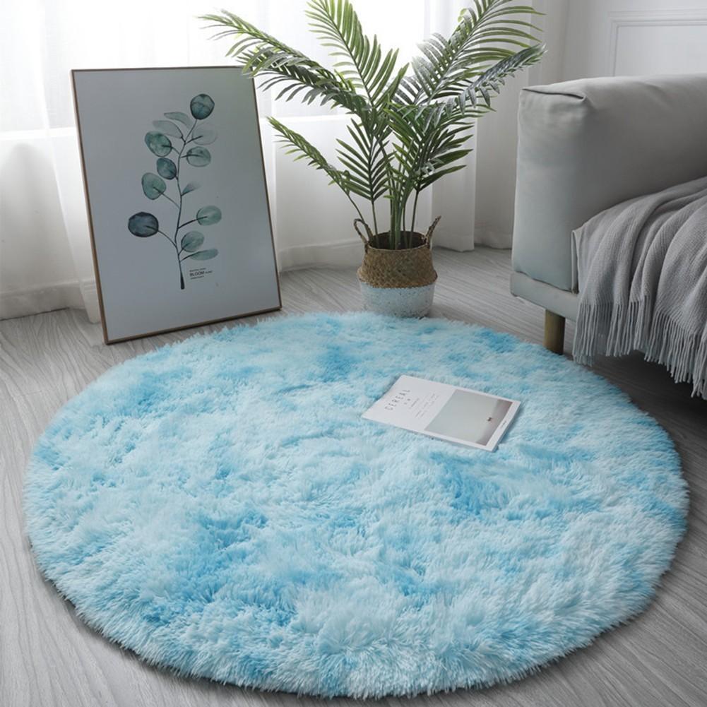 Ковер с tie-dye кругами, круглый, пушистый, коврик для гостиной, напольный коврик, нескользящий