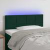 Vidaxl Zagłówek Do Łóżka Z Led, Ciemnozielony, 90X5X78/88 Cm, Aksamit