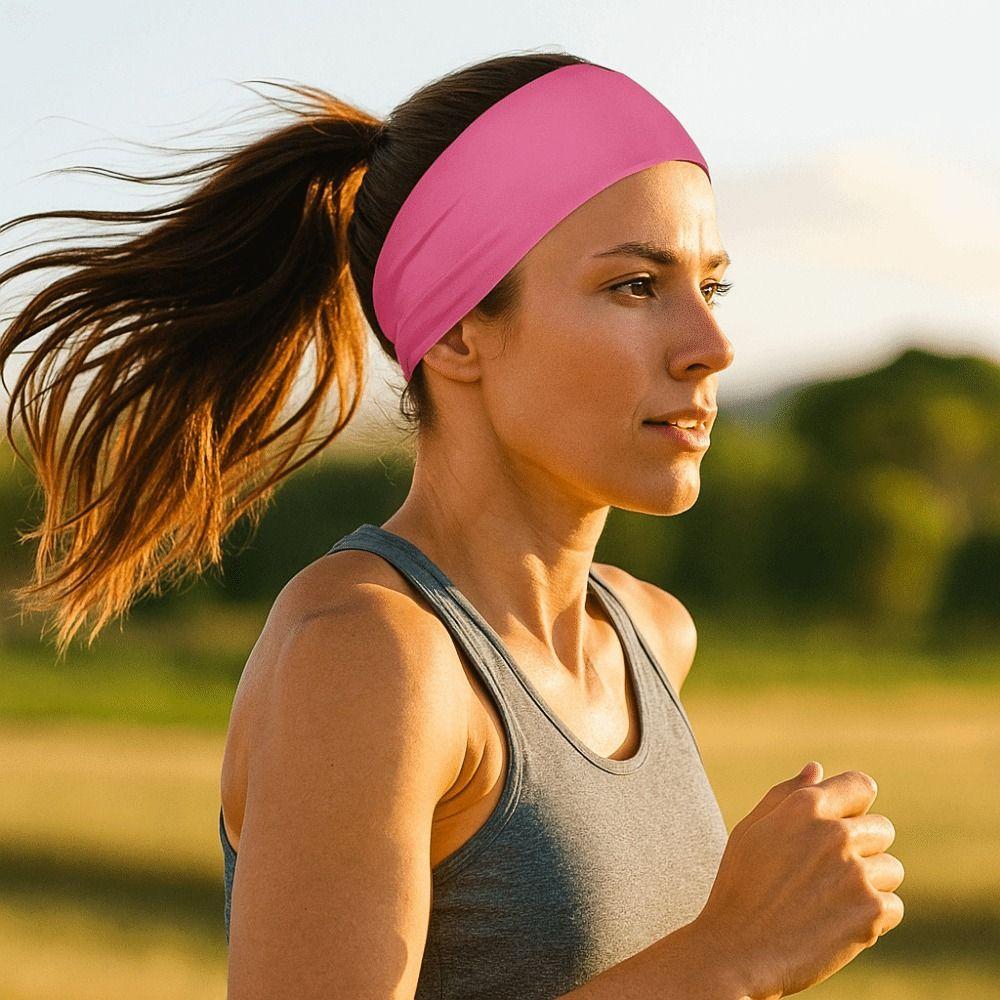 Non-Slip Sports Headband Pure Color Fitness Hairband New Knitted Yoga Headband Running
