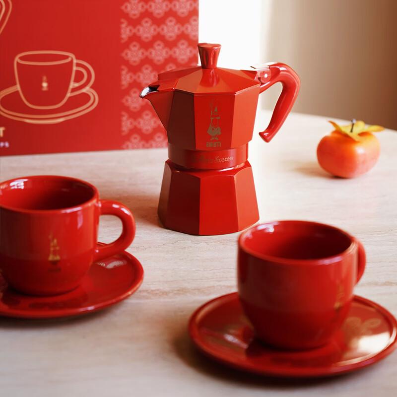 Bialetti Новогодний Счастливый Красный Кофеварка Мока