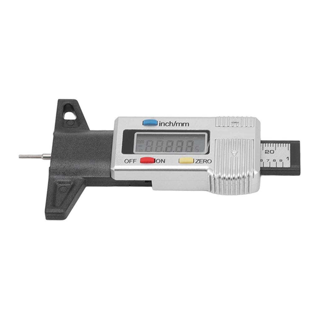 Измеритель глубины протектора шин, большой цифровой дисплей, точный прибор для проверки протектора для грузовика, автомобиля, мотоцикла