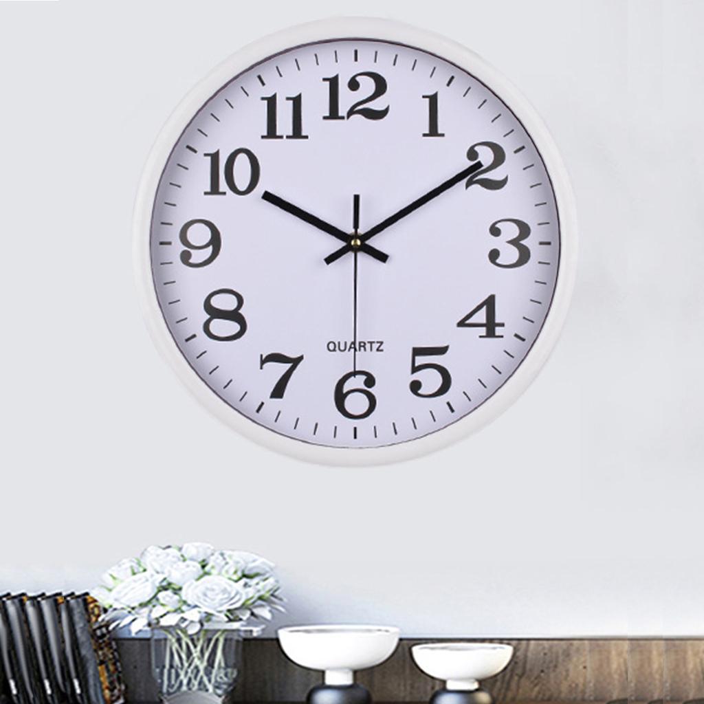 Настенные часы, бесшумные, без тиканья, высококачественные, круглые, с кварцевой батареей, без батареи