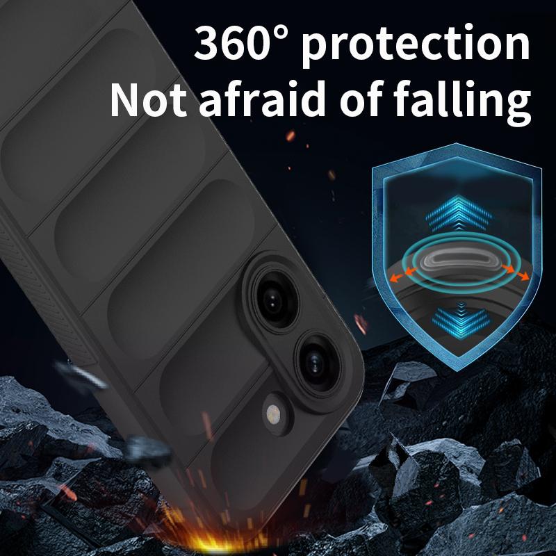 For Poco X8 Pro Case Anti-slip Grip Anti-Fingerprint Airbag Shockproof Soft Silicone TPU Full Protection Back Cover