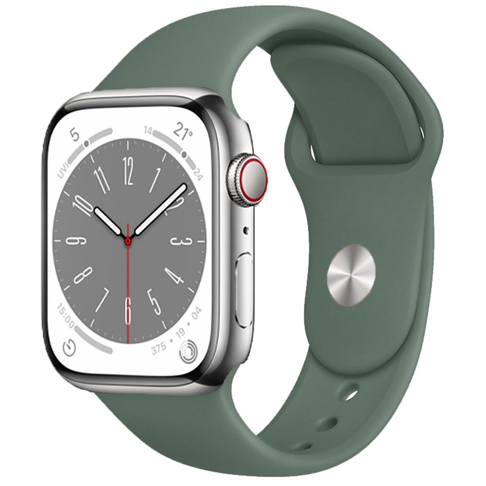 Силиконовый ремешок для Apple Watch Band 49 мм, 45 мм, 44 мм, 42 мм, 41 мм, 40 мм, 38 мм, ремешок для часов, браслет, ремешок iWatch Series 8, 7, 6, 5, 4, 3 SE, ремешок