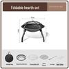 Outdoor Fire Pit & BBQ Grill Table