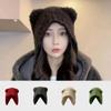 Couple Cute Bear Ear Knitted Cold Cap Knitted Hat Wool Hat