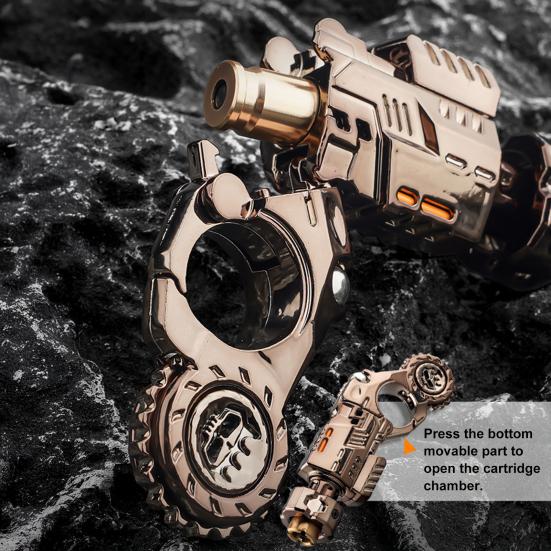 Aluminum Alloy Fidget Shooter Toy Stress Relief Bullets Launcher Portable Travel Decompression EDC Fidget