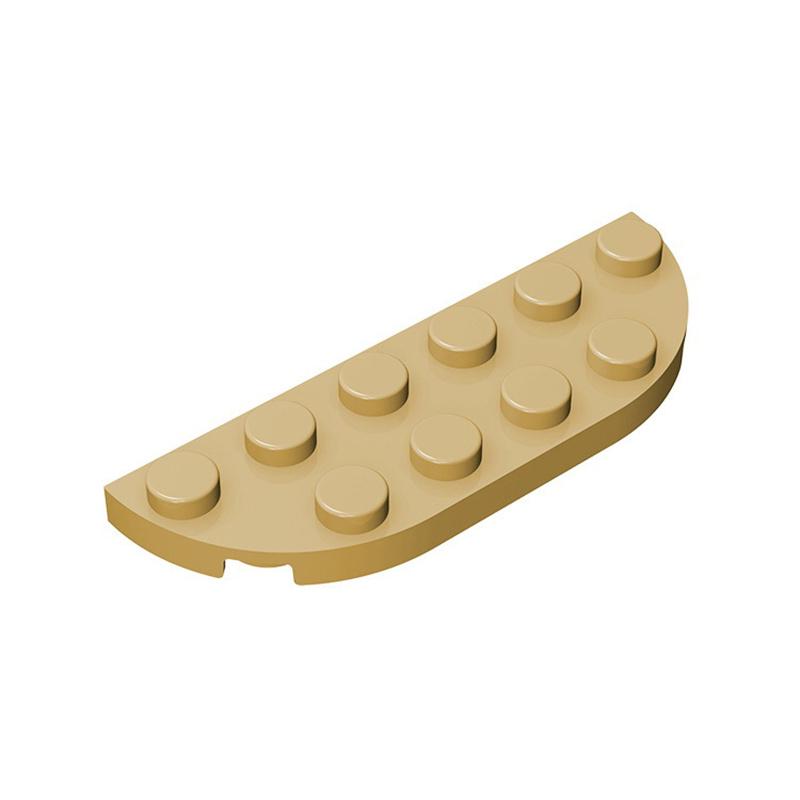 10 ШТ 18980 Пластина С Закругленным Углом 2 x 6 Двойной Блок Цвет Moc Совместимый с Кирпичом DIY Детская Игрушка Конструктор