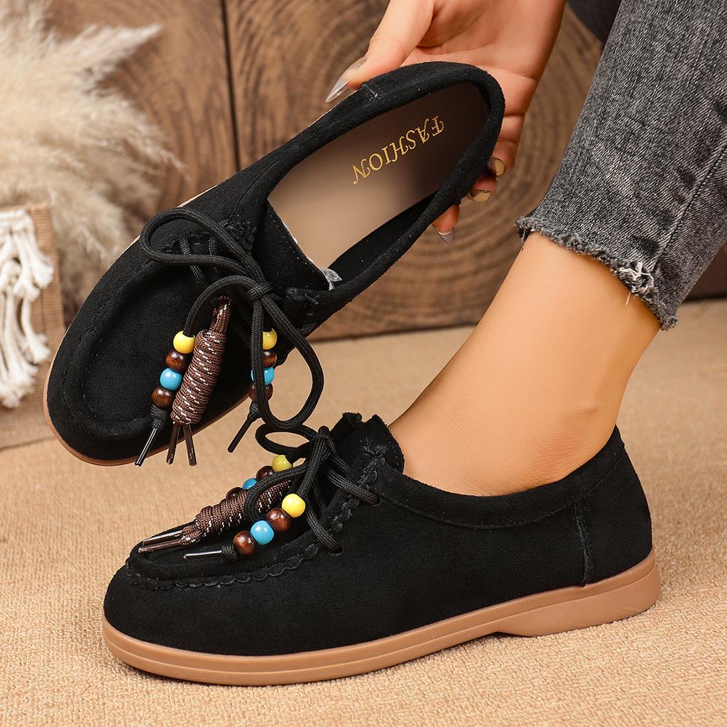 Женские кроссовки с круглым носком, кроссовки с глубоким вырезом, женские осенние 2025, новые ретро туфли на плоской подошве, женские платформенные уличные кроссовки на шнуровке, мягкие лоферы