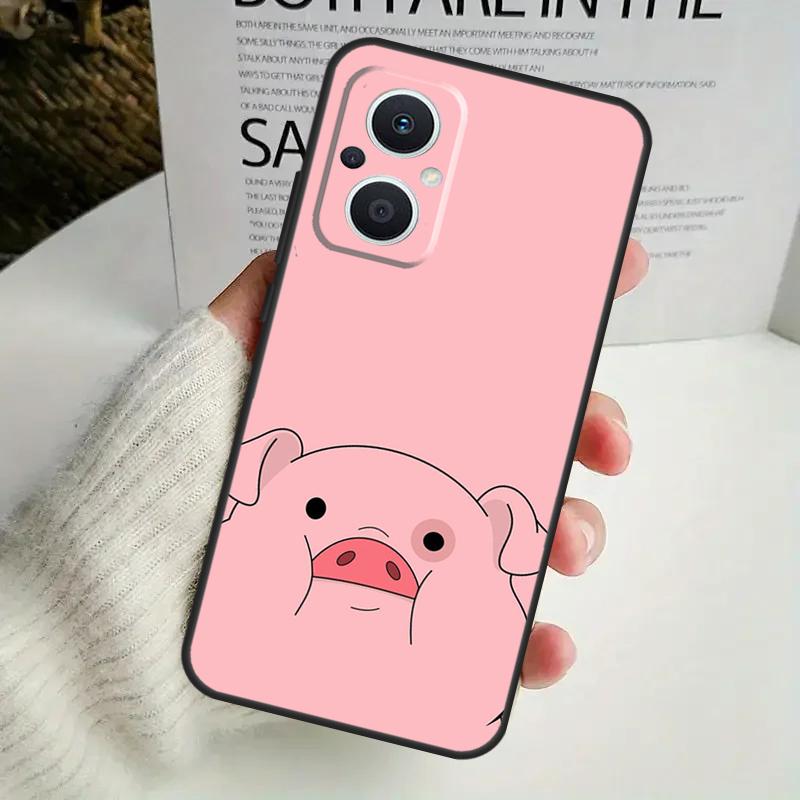 Мультяшный чехол для телефона с изображением свиньи для OPPO Reno 14F 12F 12 11 13 F 10 Pro 8T 7 8 Lite OPPO Find X9 X8 X6 X5 Pro