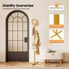 Golden Tree Coat Rack Stand, 7-Hook Iron Hallway Organizer for Hats Bags, Modern Free Standing Clothes Hat Stand
