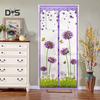DYS Home Decor Flower Butterfly Magnetic Window Door Anti Mosquito Bug Mesh Net Curtain