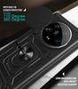 Для Xiaomi Mi 14 Ultra 5G чехол Slide Lens Armor Phone Case для Xiaomi Mi14 Ultra mi 14ultra 6.73 Магнитный держатель Кольцо Задняя крышка