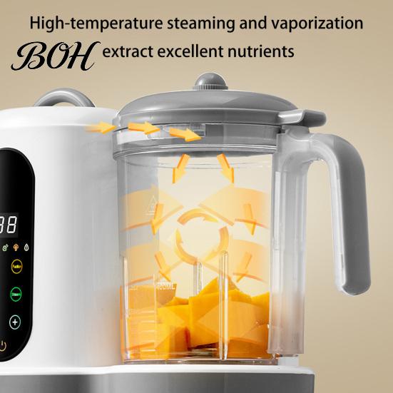 Nutrient Preserving Food Maker Infant Maker, Processor And Steamer, Puree Blender, Multifunctional Automatic Steam Cooking Device Baby Supplement for