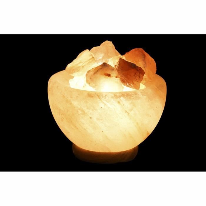 Décoration Lumineuse - DKD Home Decor - Sel Orange 15W 15x15x12cm