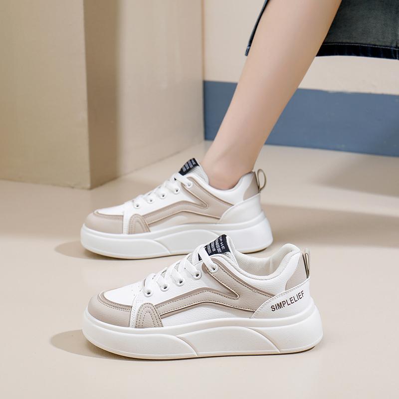 Мода весна осень женские кроссовки увеличивающие рост повседневная обувь мода лаконичные скейтборд обувь удобные повседневные кроссовки