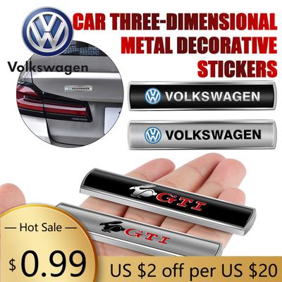 Для VOLKSWAGEN VW 3D Металлическая Наклейка на Кузов Багажника Автомобиля Автомобильный Значок Внешние Наклейки Аксессуары для Volkswagen Vw Polo Touran Golf Git